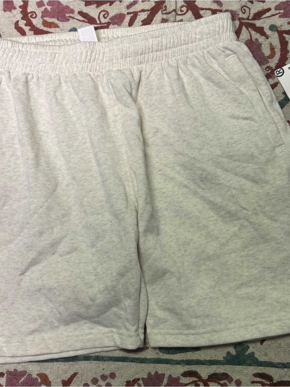 Men's Athletic Shorts in Light Cream — Comfortable Everyday Performance